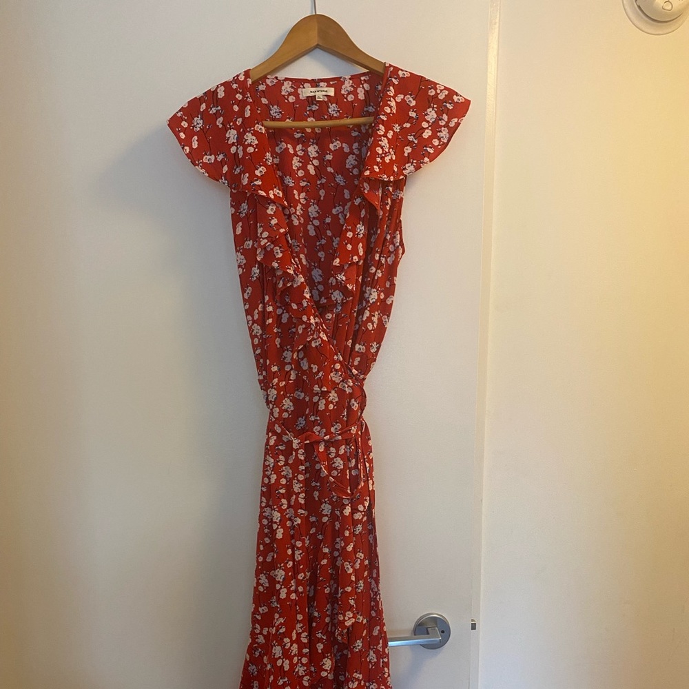 Max Studio ruffled wrap dress - Picture 3 of 7